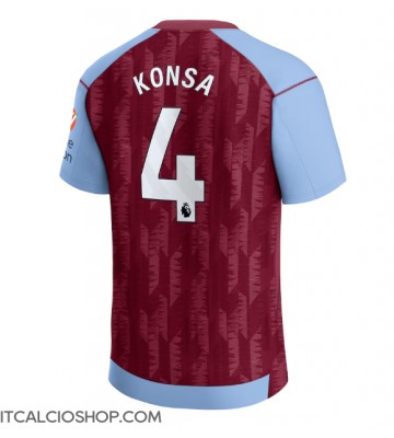 Aston Villa Ezri Konsa #4 Prima Maglia 2023-24 Manica Corta